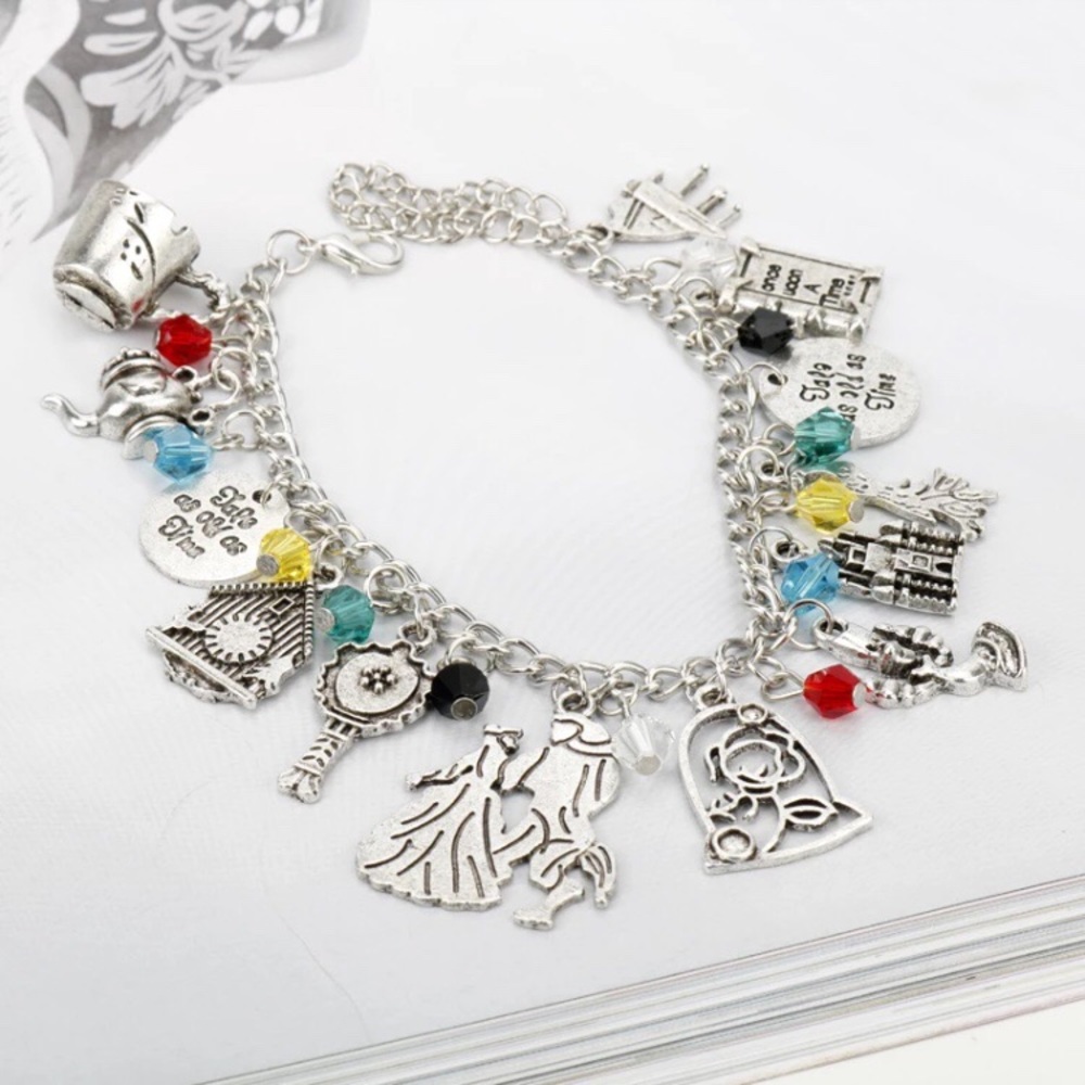 Disney's Beauty and the Beast Charm Bracelet - Picture 2 of 7